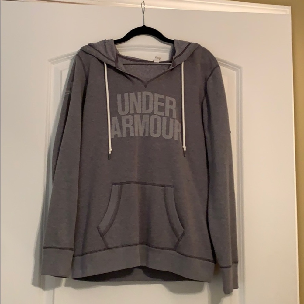 Gray Under Armour Hoodie